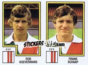 Sticker Rob Koevermans / Frans Schaap - Voetbal 1982-1983 - Panini