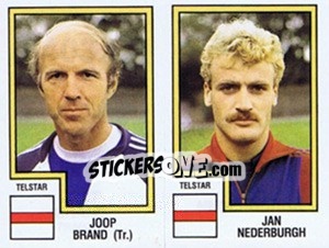 Figurina Joop Brand / Jan Nederburgh - Voetbal 1982-1983 - Panini