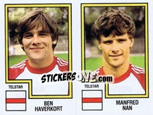 Sticker Ben Haverkort / Manfred Nan - Voetbal 1982-1983 - Panini
