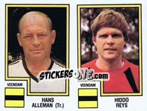 Cromo Hans Alleman / Hiddo Rey - Voetbal 1982-1983 - Panini