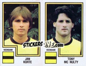 Figurina Jan Korte / Tony McNulty - Voetbal 1982-1983 - Panini