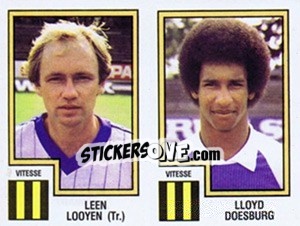 Cromo Leen Looyen / Lloyd Doesburg - Voetbal 1982-1983 - Panini