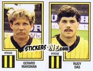 Sticker Gerard Marsman / Rudy Das - Voetbal 1982-1983 - Panini
