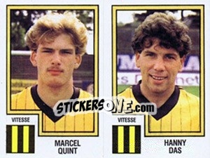 Sticker Marcel Quint / Hanny Das - Voetbal 1982-1983 - Panini