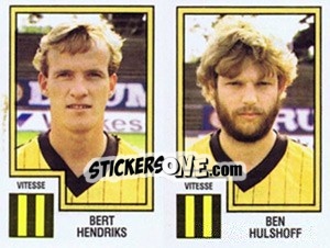 Sticker Bert Hendriks / Ben Hulshoff - Voetbal 1982-1983 - Panini