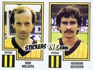 Sticker Wim Meijers / Herman Gerdsen - Voetbal 1982-1983 - Panini