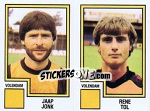 Sticker Jaap Jonk / Rene To - Voetbal 1982-1983 n. 425 - Panini