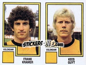 Cromo Frank Kramer / Kees Guyt - Voetbal 1982-1983 - Panini