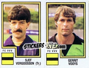 Cromo Sjef Vergoossen / Gerrit Vooys - Voetbal 1982-1983 - Panini