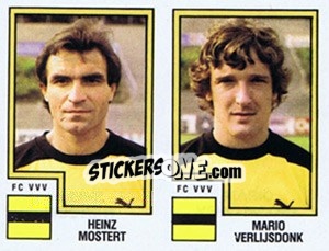 Cromo Heinz Mostert / Mario Verlijsdonk - Voetbal 1982-1983 - Panini