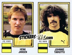 Figurina Henk Jansen / Johnnie Taihuttu - Voetbal 1982-1983 - Panini