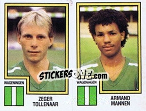 Sticker Zeger Tollenaar / Armand Mannen - Voetbal 1982-1983 - Panini