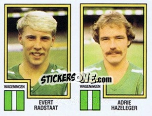 Cromo Evert Radstaat / Adrie Hazeleger - Voetbal 1982-1983 - Panini