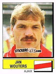 Sticker Jan Wouters - Voetbal 1987-1988 - Panini