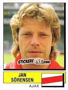 Sticker Jan Sorensen - Voetbal 1987-1988 - Panini