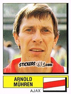 Sticker Arnold Muhren - Voetbal 1987-1988 n. 18 - Panini