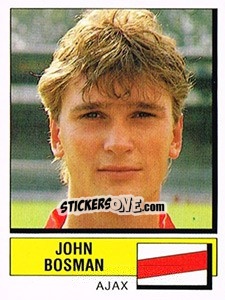 Sticker John Bosman - Voetbal 1987-1988 - Panini