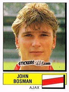 Sticker John Bosman - Voetbal 1987-1988 n. 19 - Panini