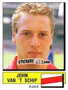 Sticker John van't Schip - Voetbal 1987-1988 - Panini
