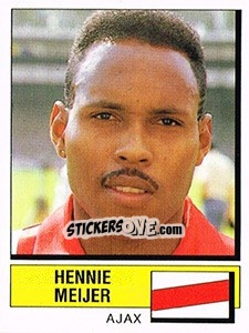 Cromo Hennie Meijer - Voetbal 1987-1988 - Panini