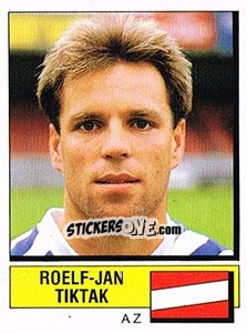 Cromo Roelf-Jan Tiktak - Voetbal 1987-1988 - Panini