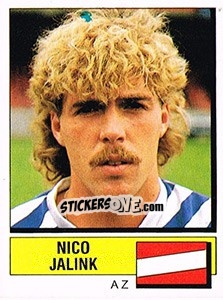 Sticker Nico Jalink - Voetbal 1987-1988 - Panini