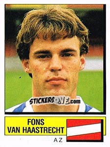 Sticker Fons van Haastrecht - Voetbal 1987-1988 - Panini