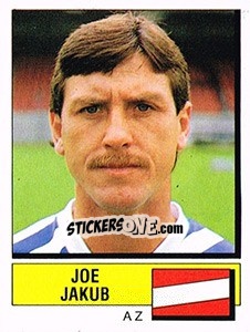 Sticker Joe Jakub - Voetbal 1987-1988 - Panini