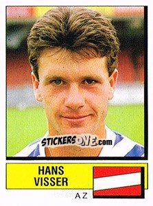 Figurina Hans Visser - Voetbal 1987-1988 - Panini