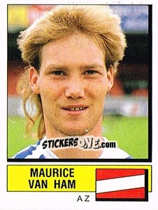 Sticker Maurice van Ham - Voetbal 1987-1988 - Panini