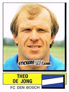 Sticker Theo de Jong - Voetbal 1987-1988 - Panini