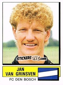 Sticker Bjan van Grinsven - Voetbal 1987-1988 n. 45 - Panini