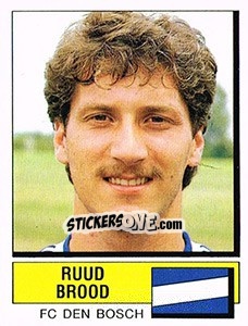 Sticker Ruud Brood - Voetbal 1987-1988 - Panini