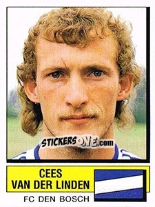 Sticker Cees van der Linden - Voetbal 1987-1988 - Panini