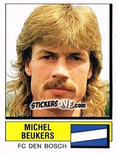 Sticker Michel Beukers - Voetbal 1987-1988 - Panini