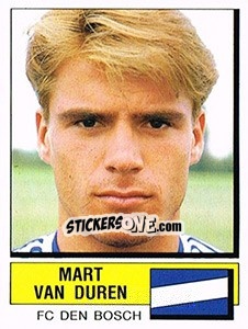 Figurina Mart van Duren - Voetbal 1987-1988 - Panini