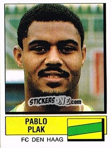 Sticker Pablo Plak - Voetbal 1987-1988 - Panini