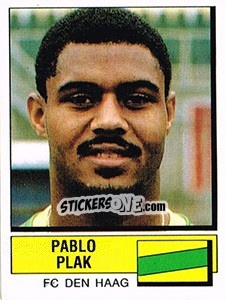 Sticker Pablo Plak - Voetbal 1987-1988 n. 65 - Panini