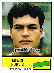 Sticker Edwin Purvis - Voetbal 1987-1988 - Panini
