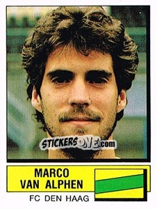 Sticker Marco van Alphen - Voetbal 1987-1988 n. 70 - Panini