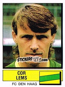 Figurina Cor Lems - Voetbal 1987-1988 - Panini