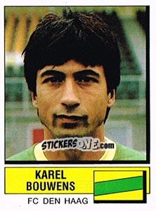 Sticker Karel Bouwens - Voetbal 1987-1988 n. 73 - Panini