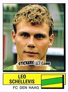 Sticker Leo Schellevis - Voetbal 1987-1988 - Panini