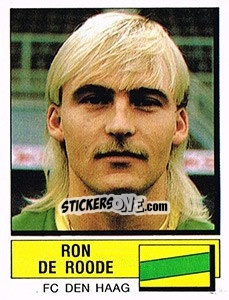 Figurina Ron de Roode - Voetbal 1987-1988 - Panini