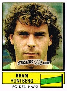 Sticker Bram Rontberg - Voetbal 1987-1988 - Panini