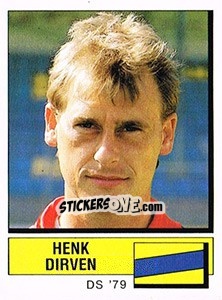 Sticker Henk Dirven - Voetbal 1987-1988 - Panini