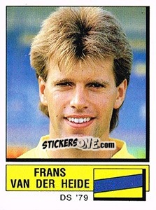 Figurina Frans van de Heide - Voetbal 1987-1988 - Panini