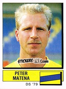 Cromo Peter Matena - Voetbal 1987-1988 - Panini