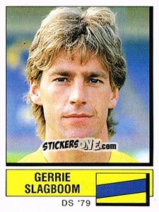 Sticker Gerrie Slagboom - Voetbal 1987-1988 - Panini