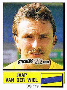 Cromo Jaap van der Wiel - Voetbal 1987-1988 - Panini
